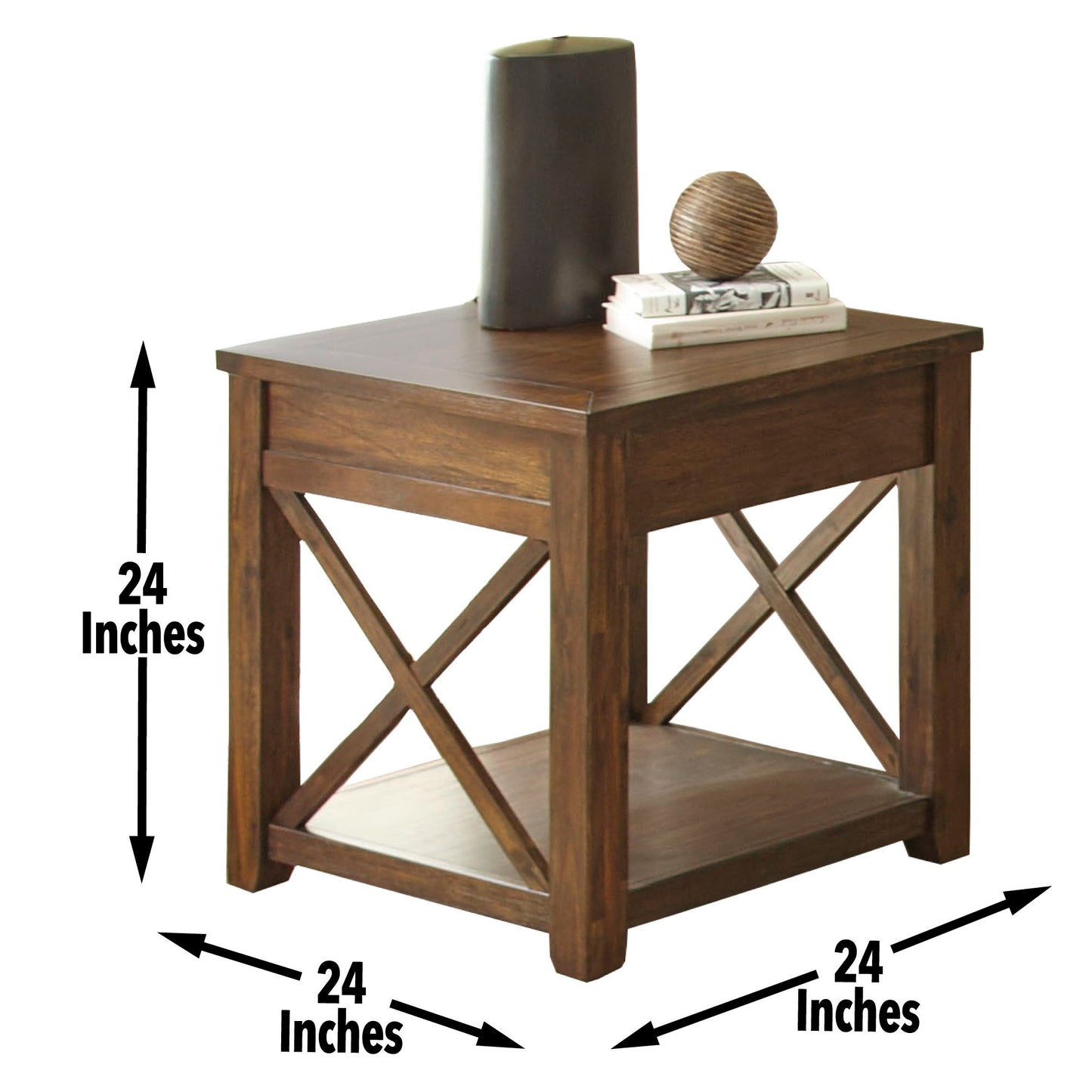 Lenka - 3 Piece Table Set - Brown - Hornell Furniture Outlet
