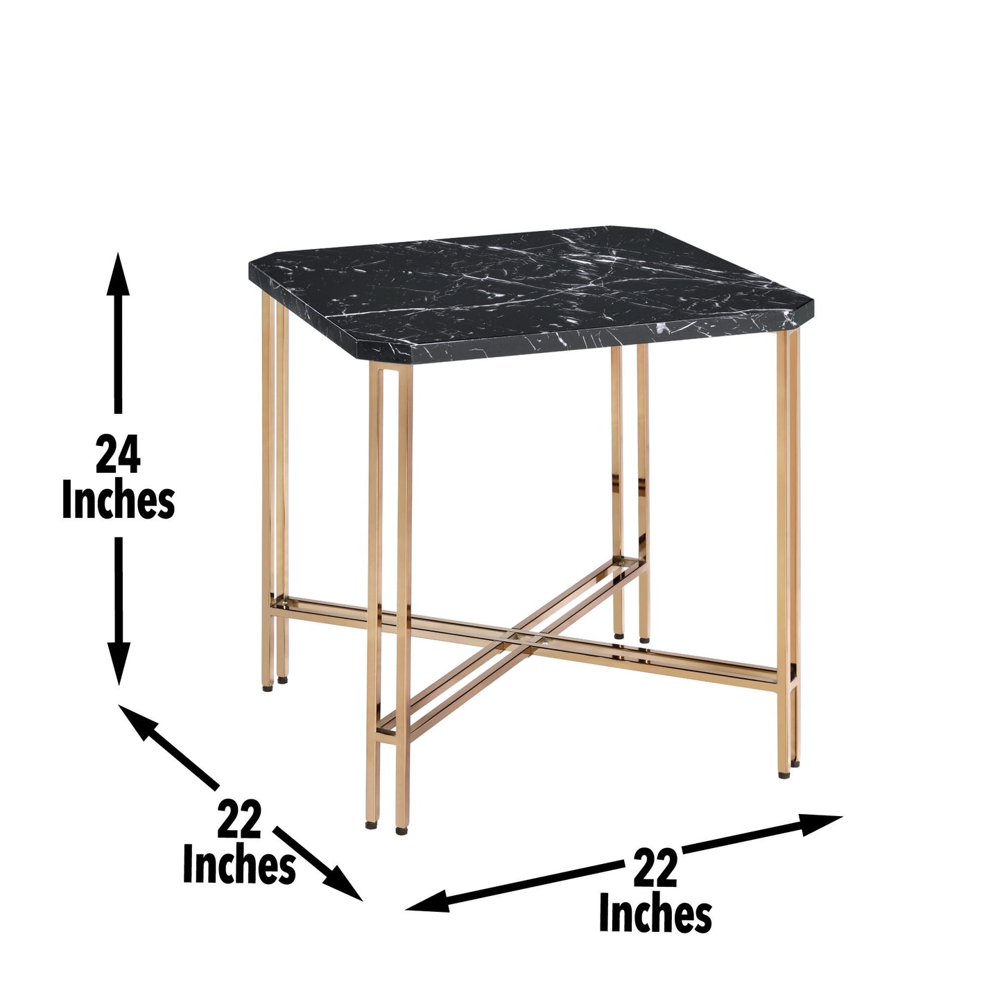 Daxton - 3 Piece Table Set - Black - Hornell Furniture Outlet