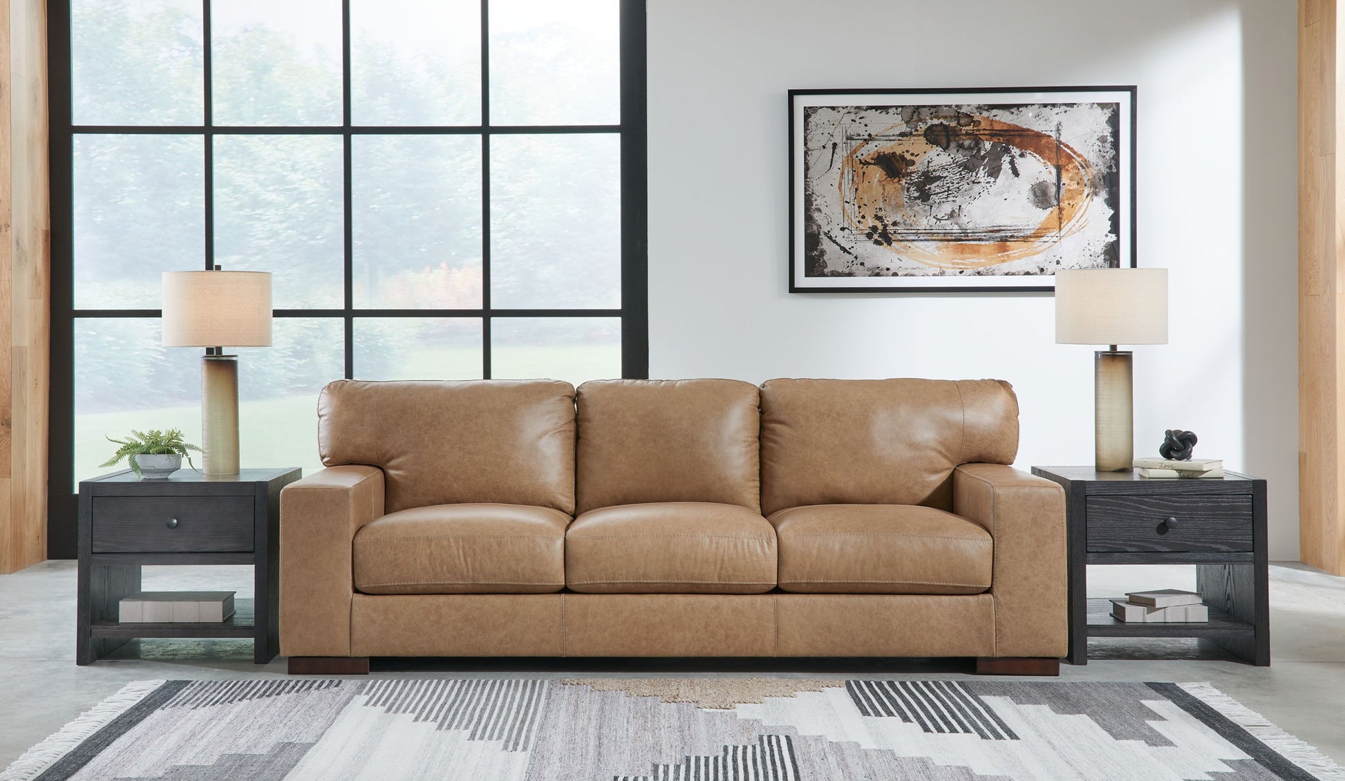 Lombardia - Tumbleweed - 4 Pc. - Sofa, Loveseat, Chair And A Half, Ottoman - Hornell Furniture Outlet