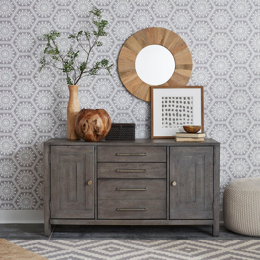 Modern Farmhouse - Credenza - Hornell Furniture Outlet