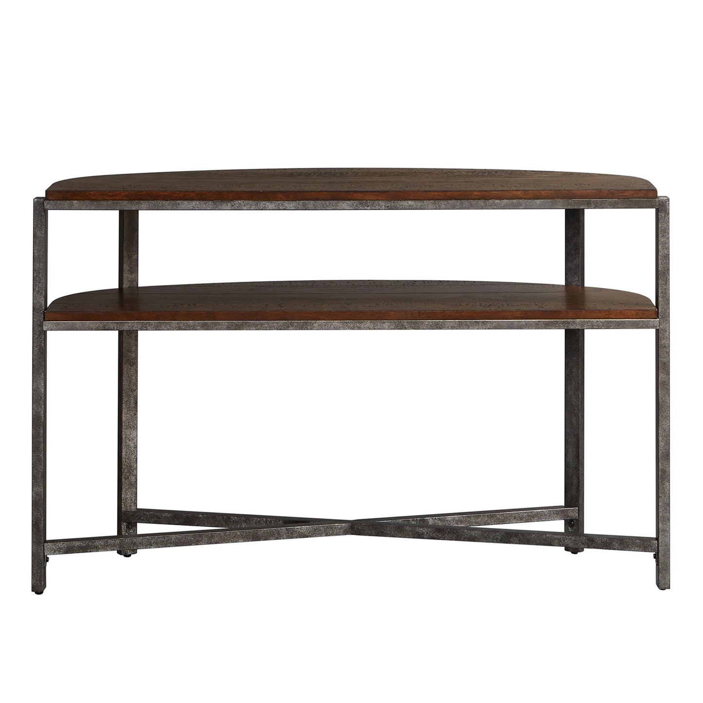 Breckinridge - Demilune Sofa Table - Dark Brown - Hornell Furniture Outlet