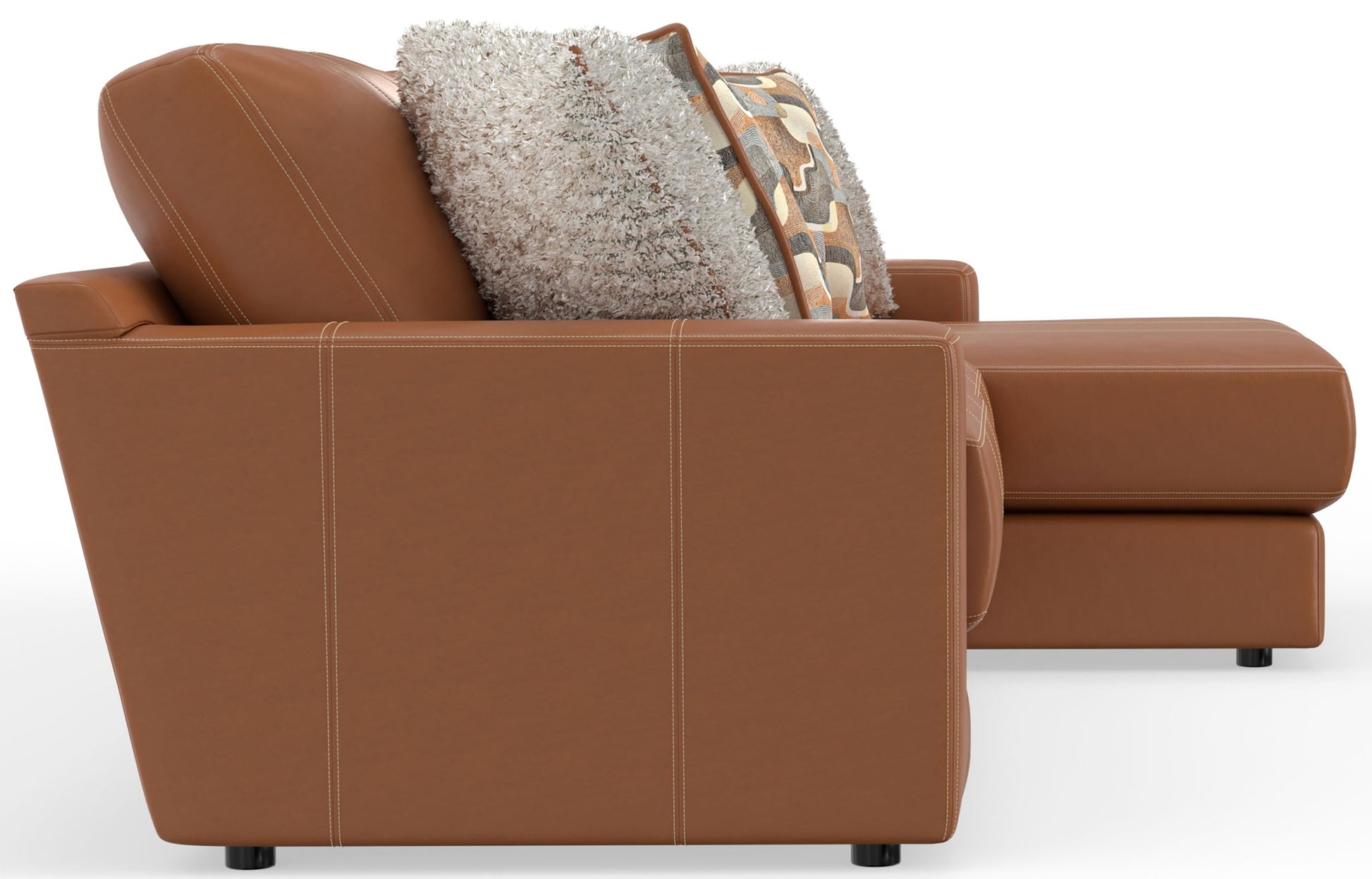 Minori - Italian Leather Sectional - Hornell Furniture Outlet