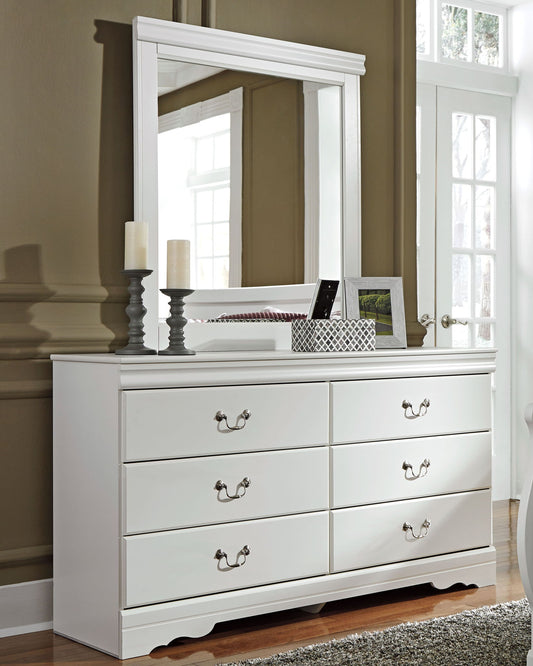 Anarasia - Dresser, Mirror - Hornell Furniture Outlet