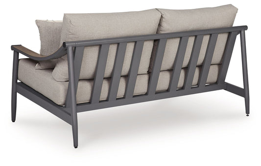 Ocean Beach - Loveseat With Cushion - Gray - Hornell Furniture Outlet