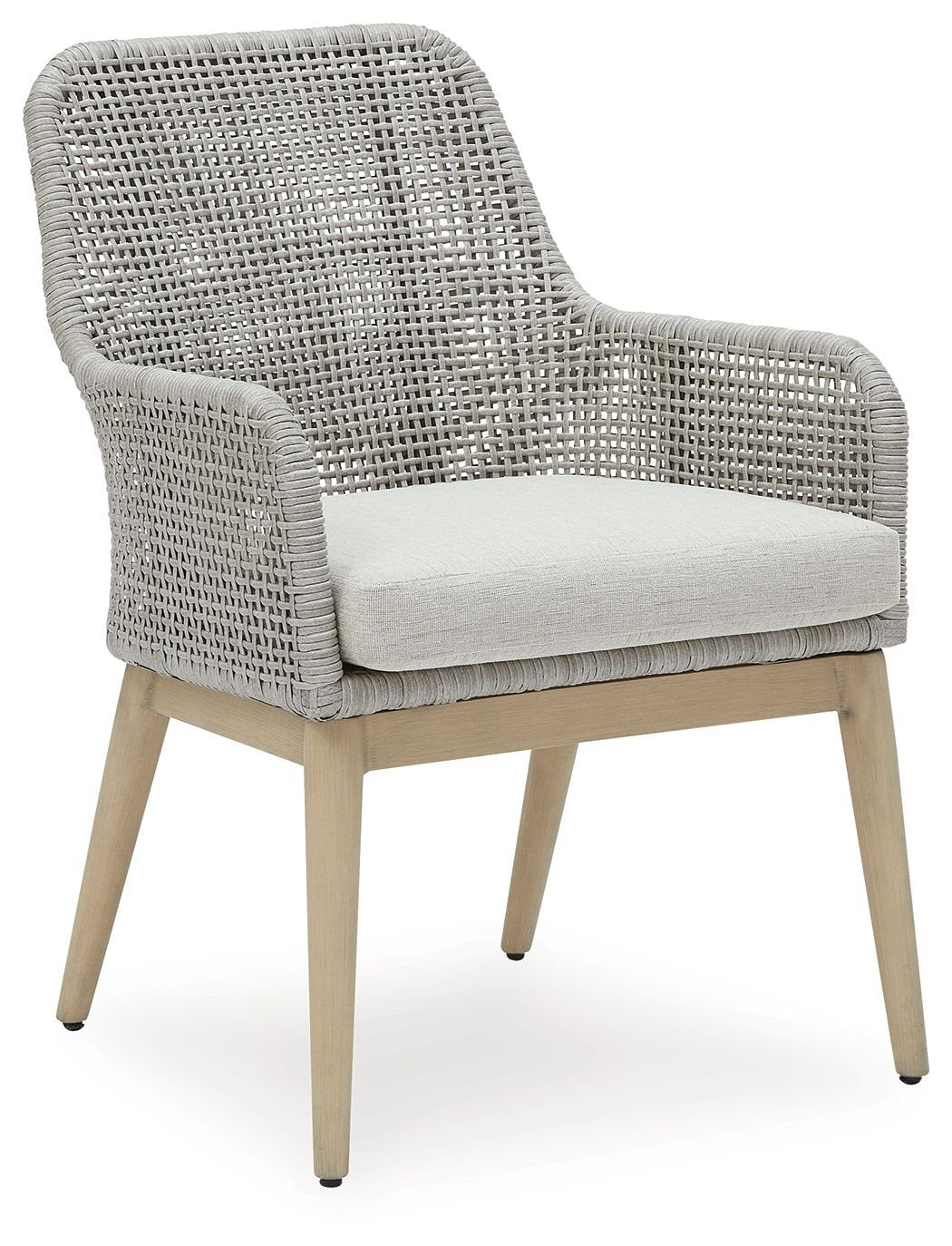 Seton Creek - Gray - Arm Chair With Cushion (Set of 2) - Hornell Furniture Outlet