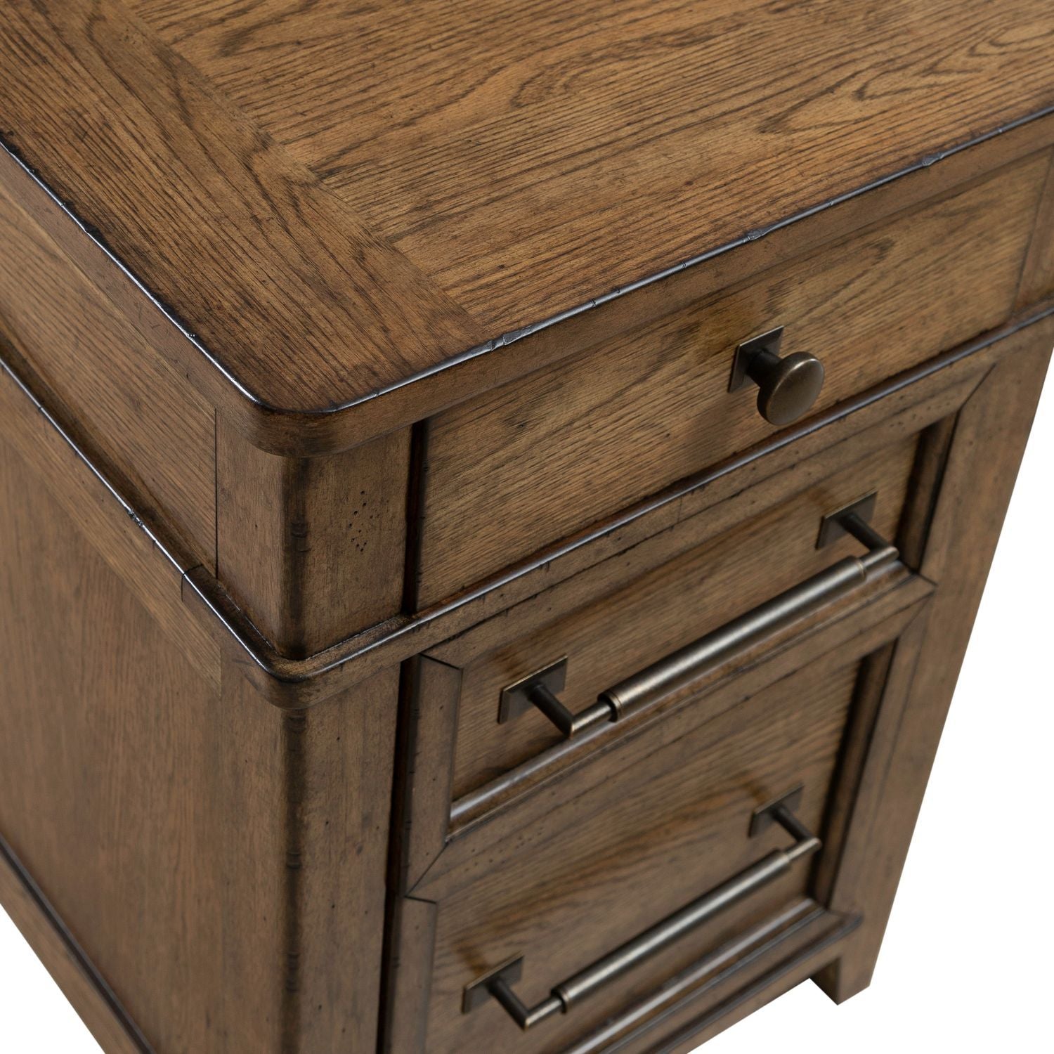 Carolina Park - Jr Executive Credenza - Brown - Hornell Furniture Outlet