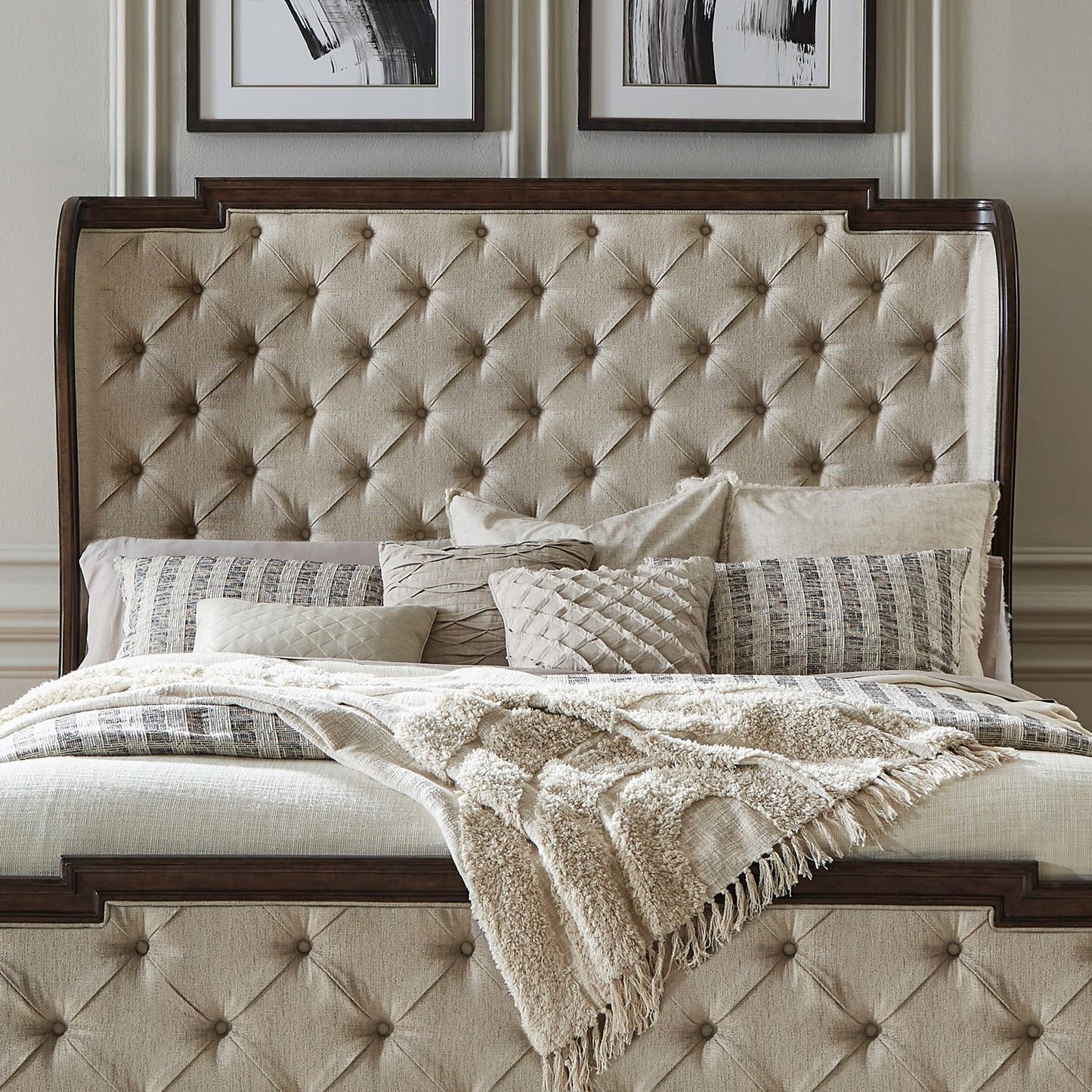Provence Park - Upholstered Shelter Headboard - Hornell Furniture Outlet
