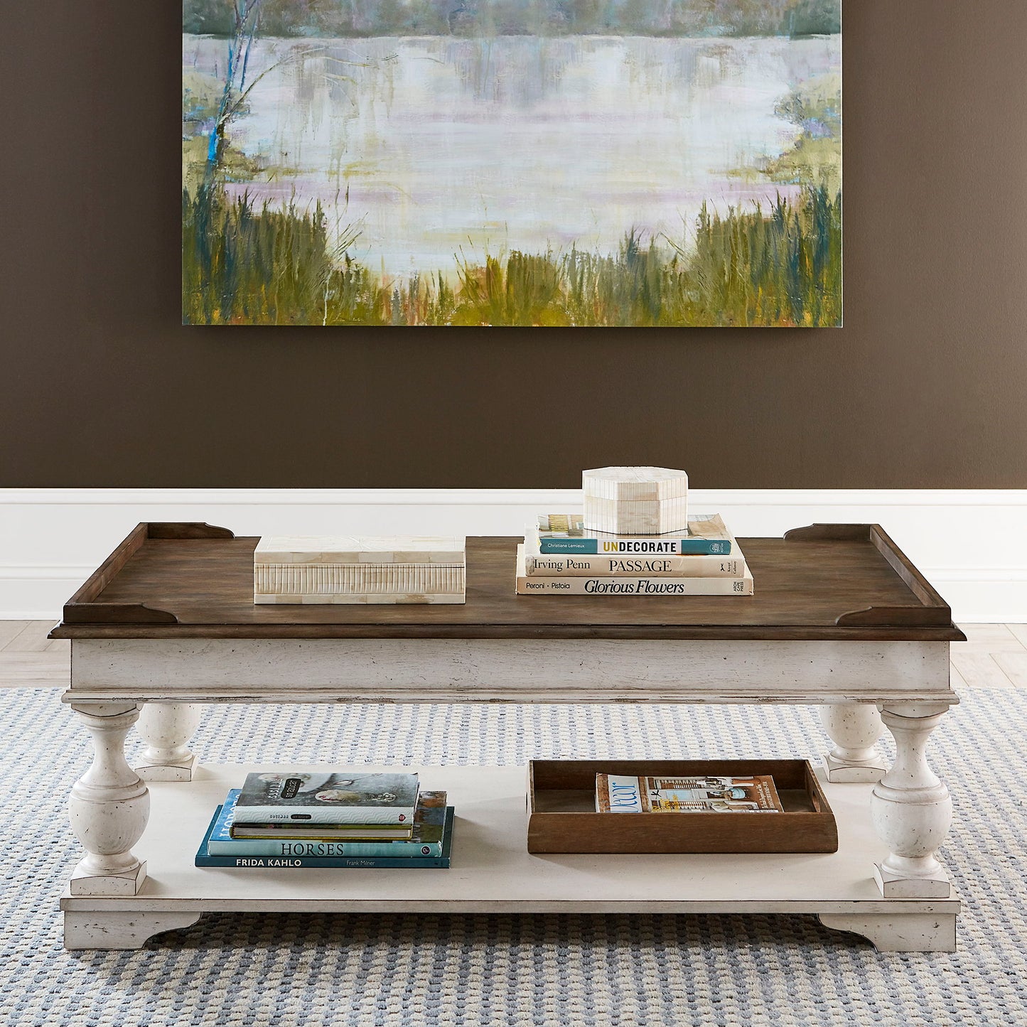 Abbey Road - Lift Top Cocktail Table - White - Hornell Furniture Outlet