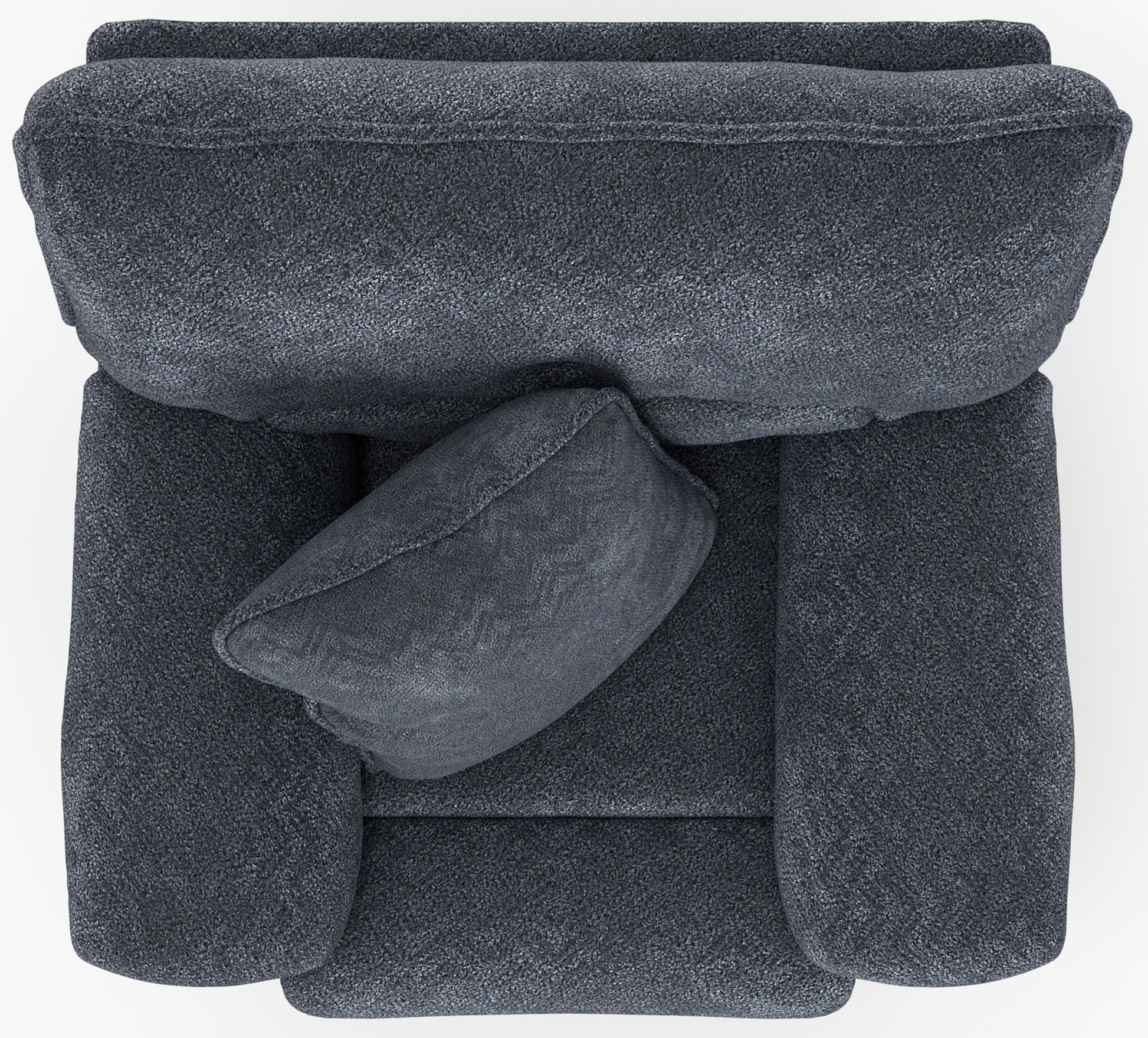 Paxon - Deep Seat Power Lay Flat Recliner With Power Adjustable Headrest - Smoke - Hornell Furniture Outlet