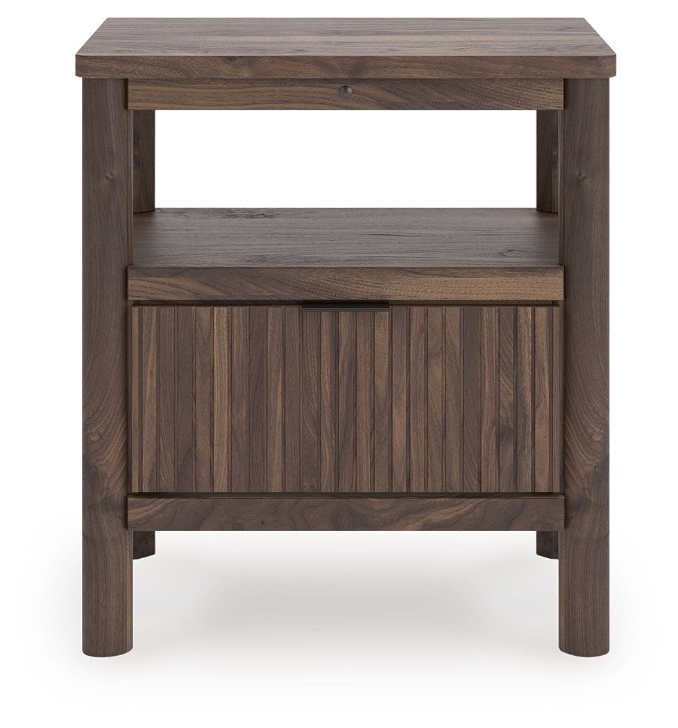 Pamytta - Brown - One Drawer Night Stand - Hornell Furniture Outlet