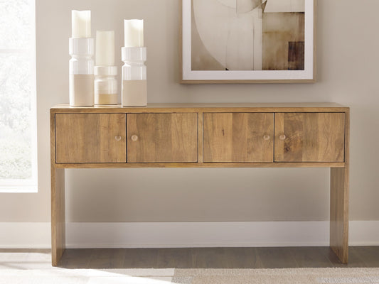 Ella Grove - Console - Rich Brown - Hornell Furniture Outlet