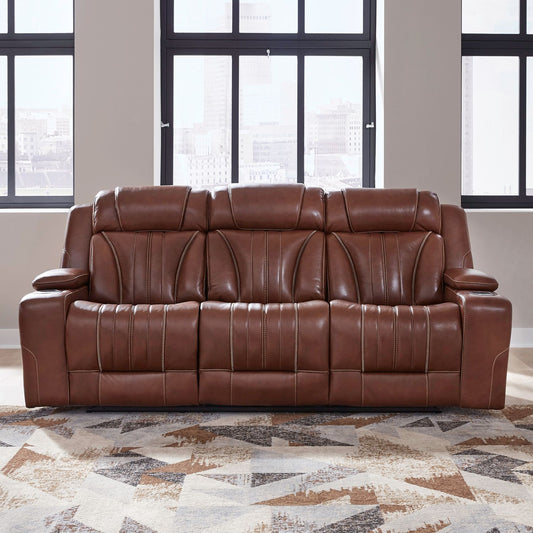 Caswell - Sofa P2 & ZG - Brown - Hornell Furniture Outlet