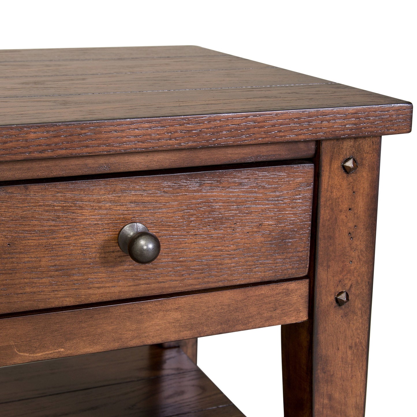 Lake House - Chair Side Table - Hornell Furniture Outlet