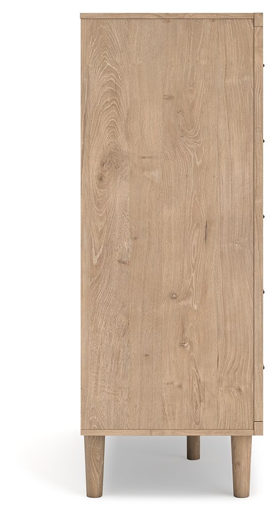 Cielden - Two - Tone - Five Drawer Wide Chest - Hornell Furniture Outlet