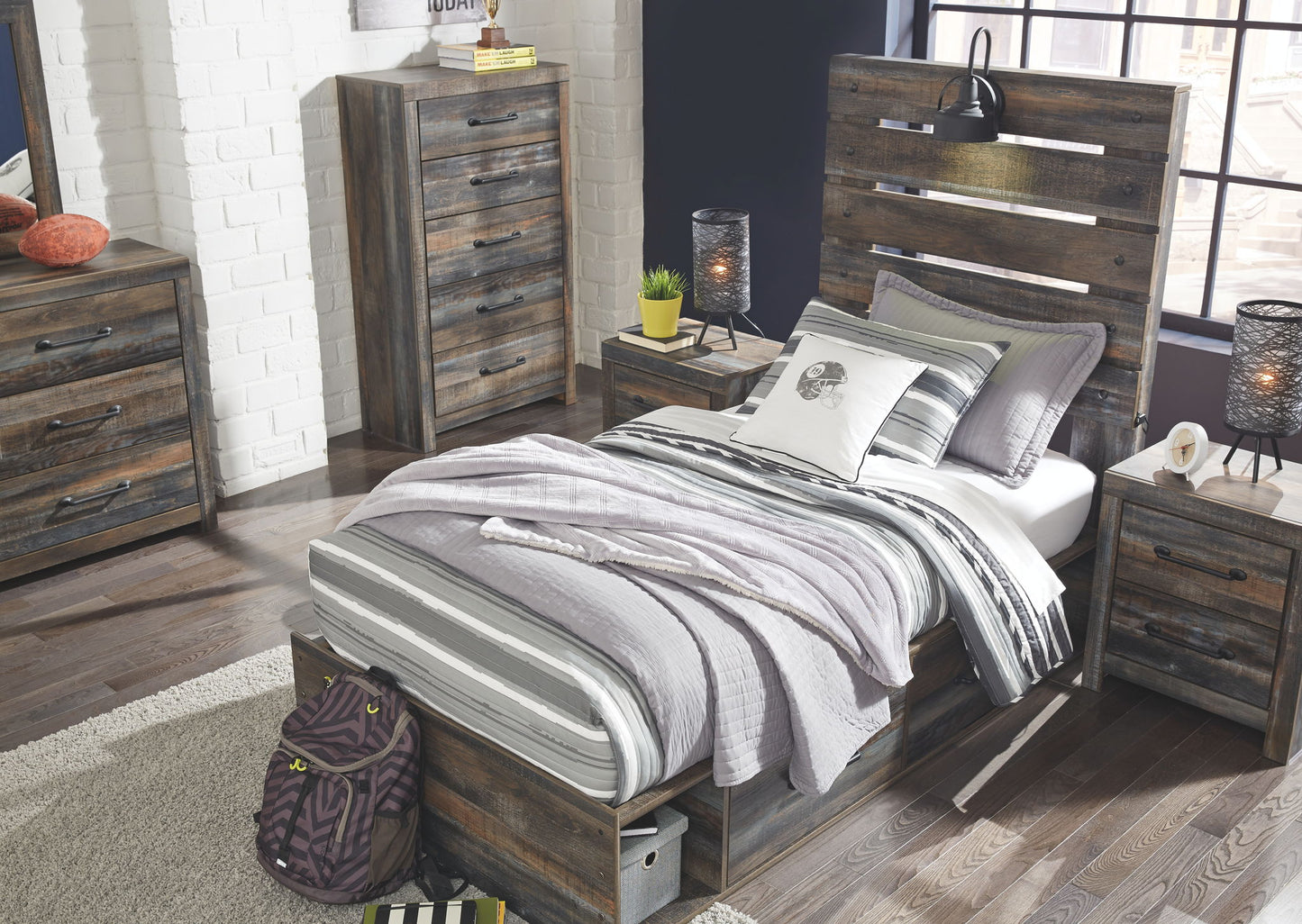 Drystan - Youth Panel Bedroom Set - Hornell Furniture Outlet