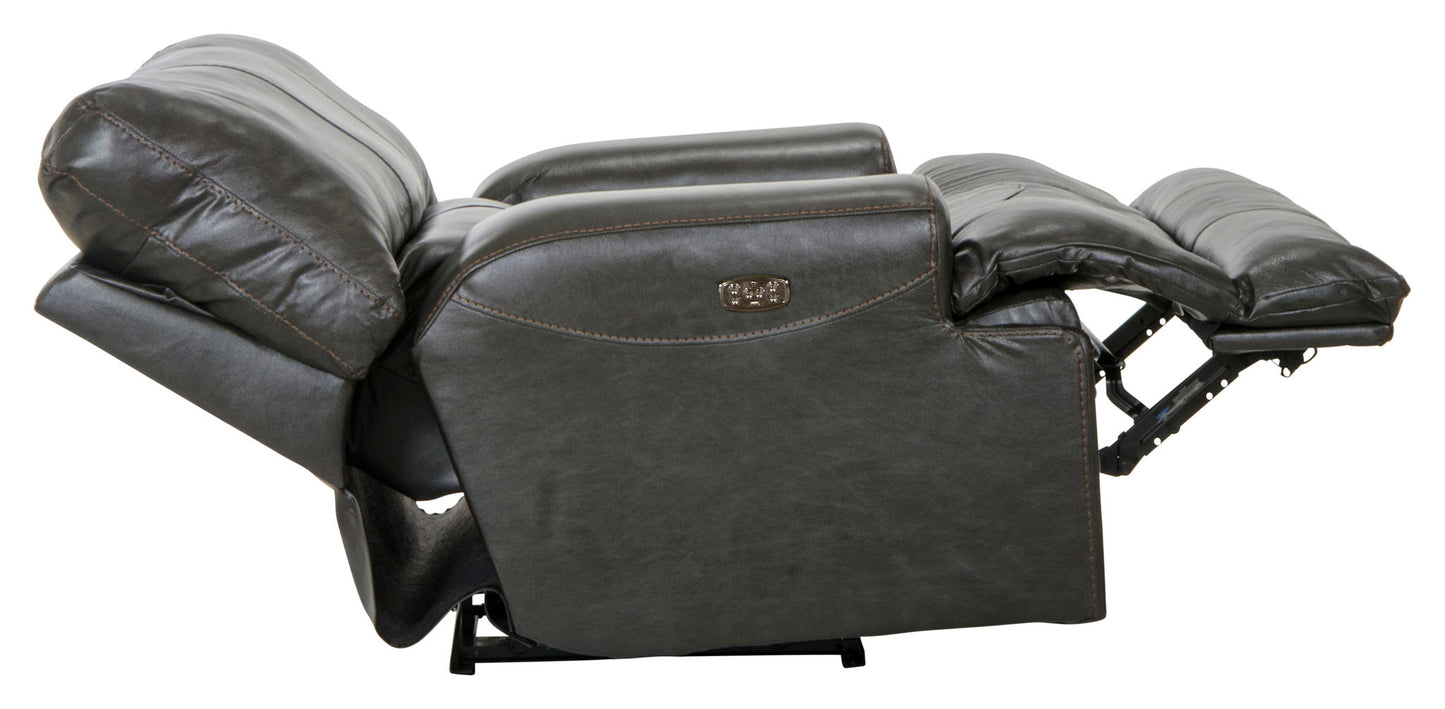 Wembley - Power Headrest With Lumbar Lay Flat Recliner - Hornell Furniture Outlet
