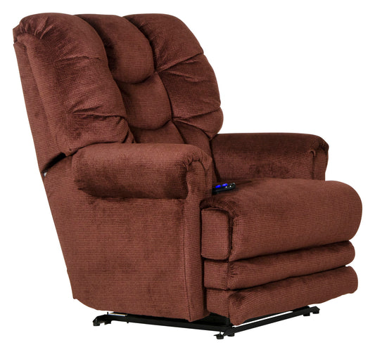 Malone - Power Lay Flat Recliner With Extended Ottoman - Hornell Furniture Outlet