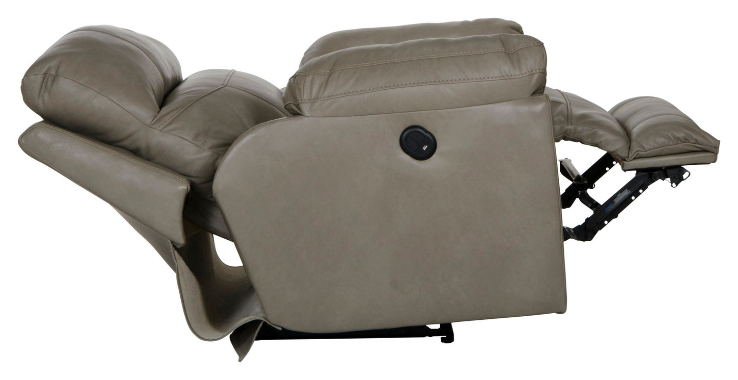 Costa - Power Lay Flat Recliner - Hornell Furniture Outlet