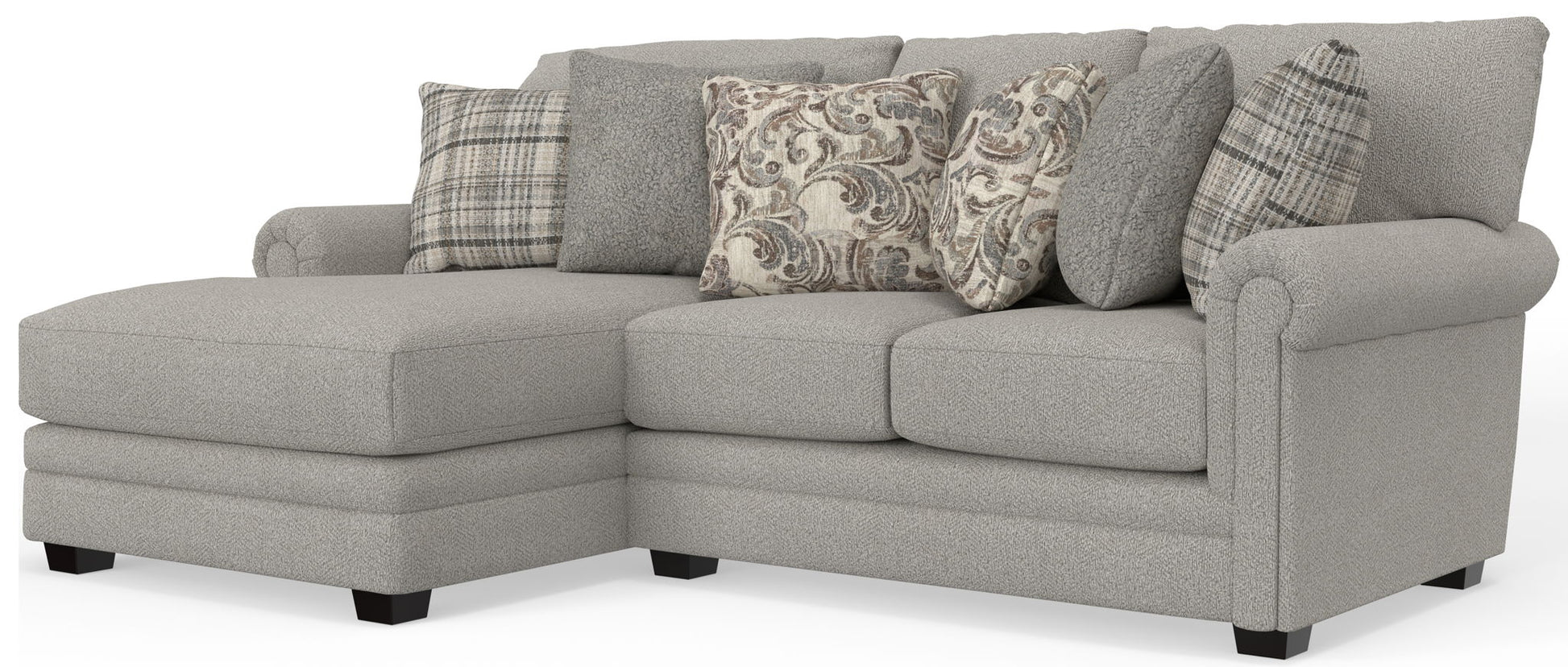 Livingston - Sectional With Comfort Coil Seating And Accent Pillows Included - Hornell Furniture Outlet