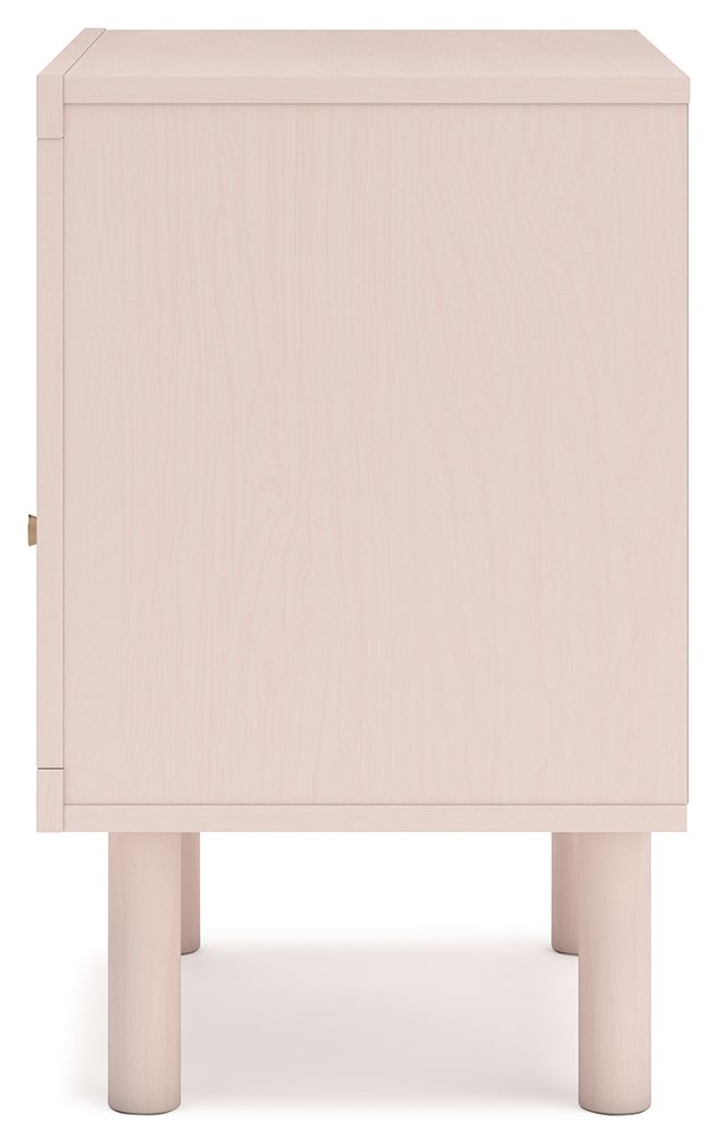 Wistenpine - Blush - One Drawer Night Stand - Hornell Furniture Outlet