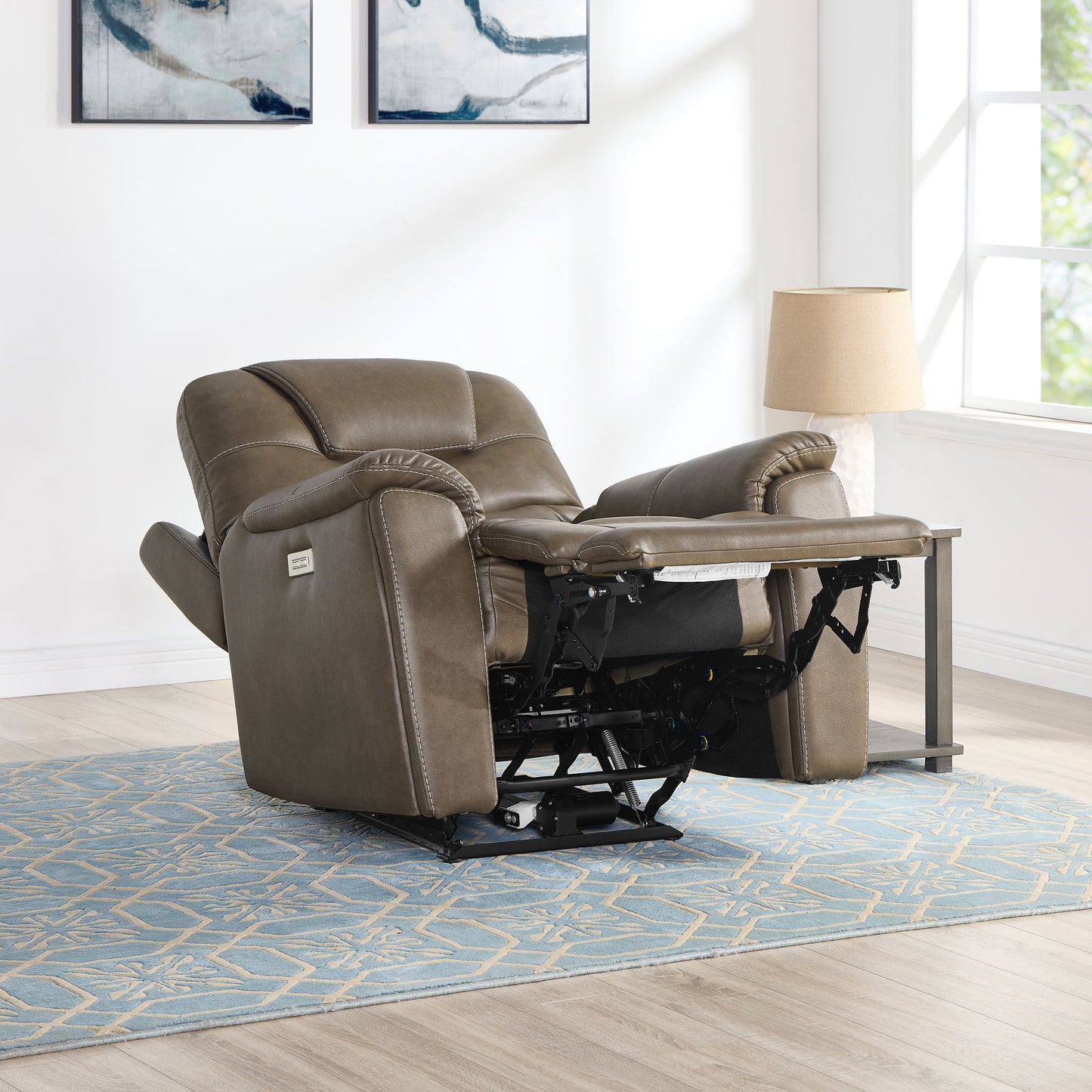 Adelaide - Dual Power, Zero Gravity Recliner - Brown - Hornell Furniture Outlet