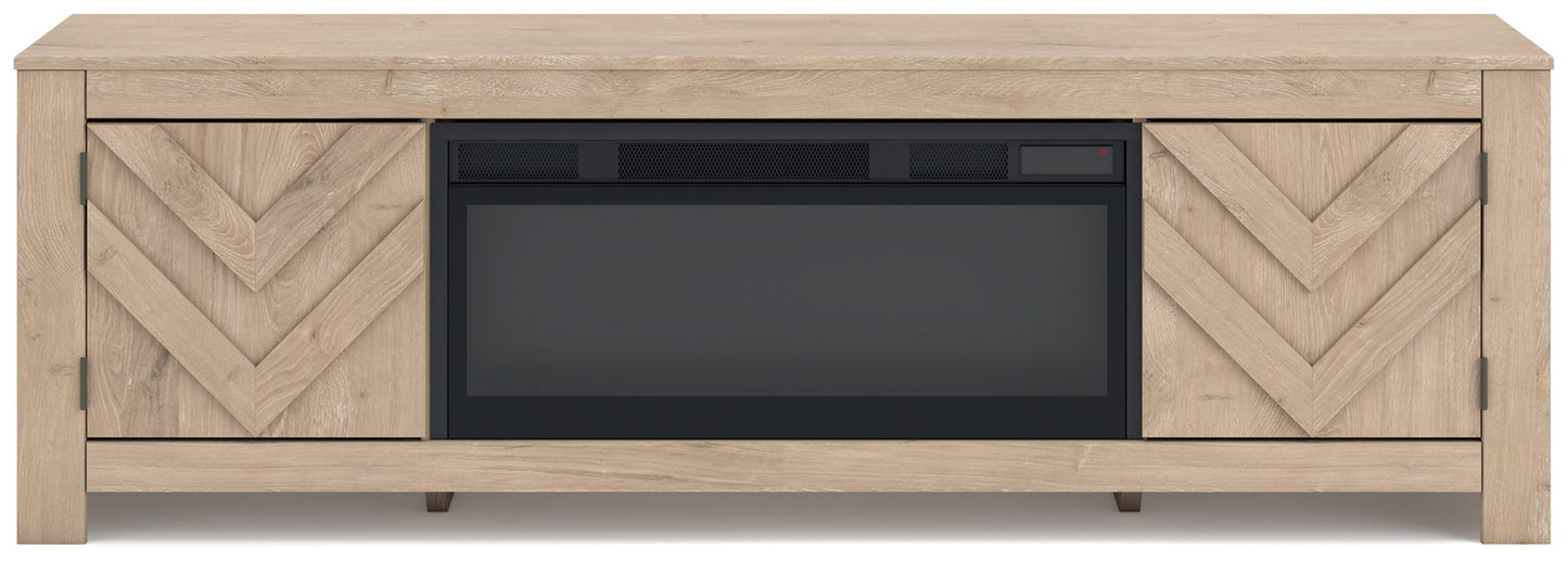 Cayboni - LG TV Stand With Fireplace Option - Hornell Furniture Outlet