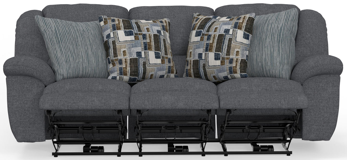 Trifecta - Sofa With 3 Recliners and Drop Down Table - Hornell Furniture Outlet