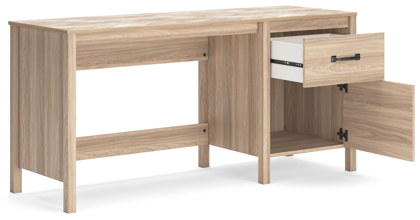 Battelle - Tan - Home Office Desk - Hornell Furniture Outlet