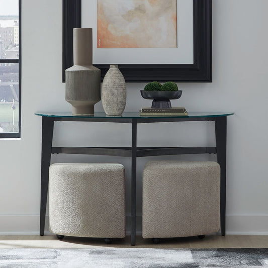 Capri - 3 Piece Table Set - Brown - Hornell Furniture Outlet