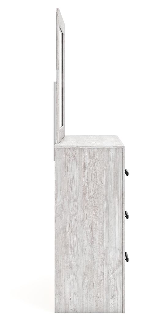 Cayboni - Whitewash - Dresser And Mirror - Hornell Furniture Outlet