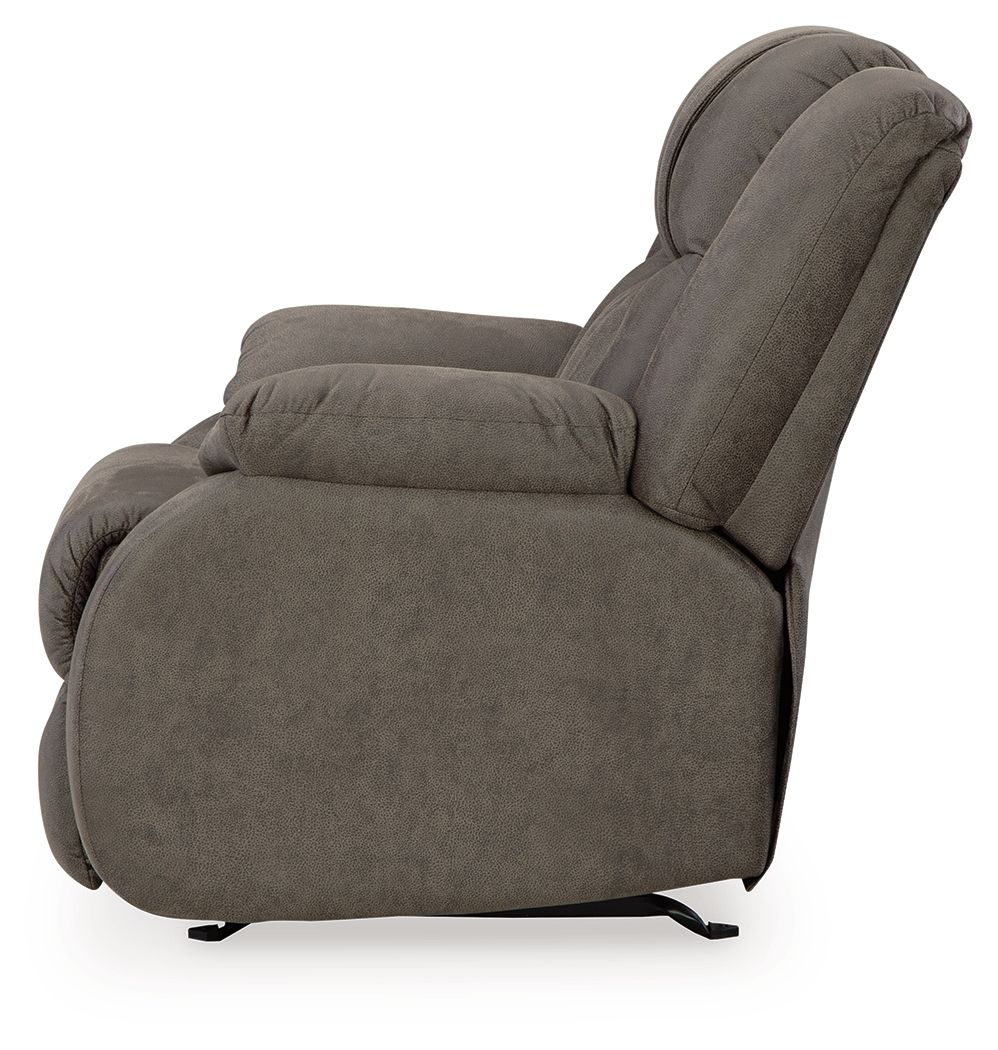 First Base - Gunmetal - Rocker Recliner - Hornell Furniture Outlet