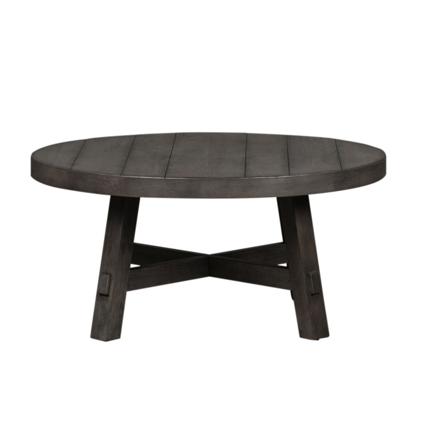 Modern Farmhouse - Splay Leg Round Cocktail Table - Hornell Furniture Outlet