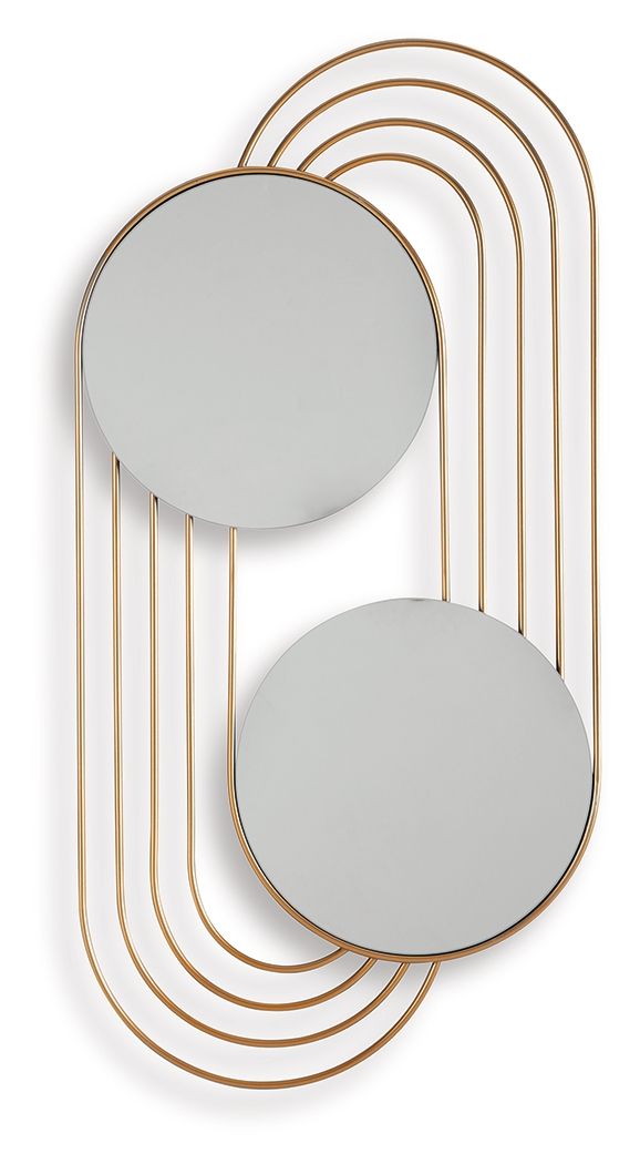 Warrenley - Gold Finish - Accent Mirror - Hornell Furniture Outlet