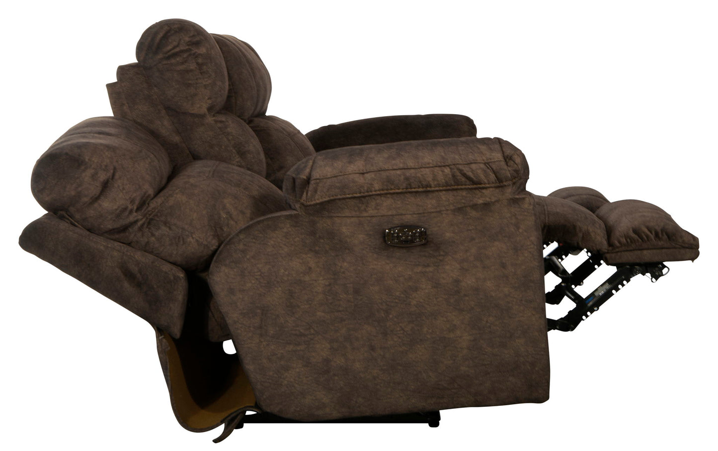Sedona - Power Hdrst With Lumbar Lay Flat Reclining Console Loveseat With Storage & Cupholders - Hornell Furniture Outlet