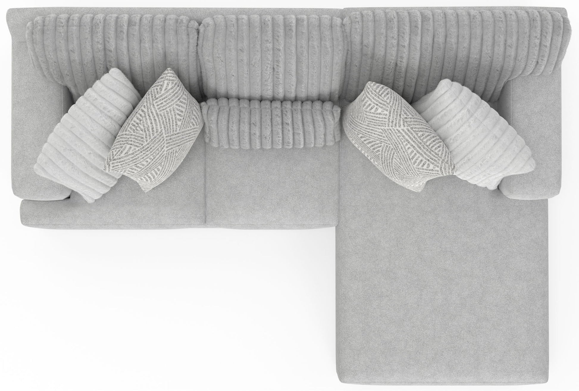 Logan - Upholstered Sectional With Comfort Coil Seating And Accent Pillows Included - Hornell Furniture Outlet