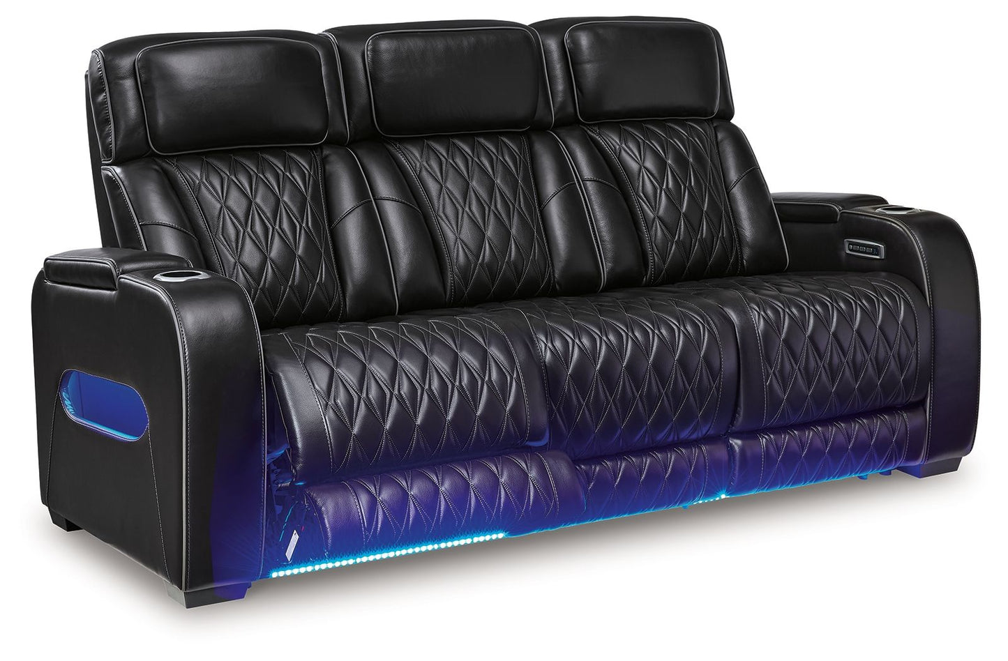 Boyington - Black - 2 Pc. - Power Reclining Sofa And Loveseat - Hornell Furniture Outlet