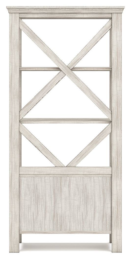 Carynhurst - Whitewash - Large Bookcase - Hornell Furniture Outlet