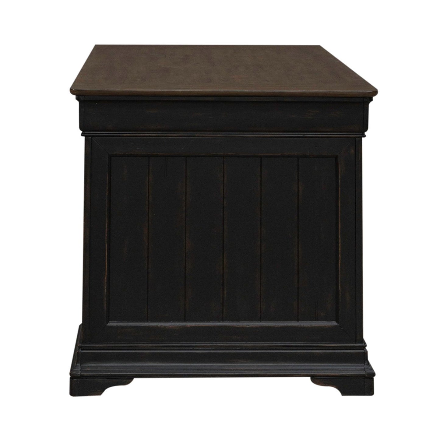 Meritage - Jr Executive Desk - Black - Hornell Furniture Outlet