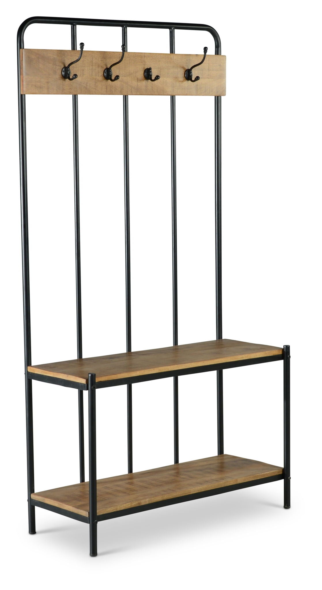 Camino - Hall Tree - Dark Brown - Hornell Furniture Outlet