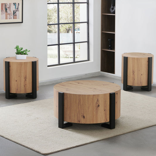 Darcie - 3 Piece Table Set - Tan - Hornell Furniture Outlet