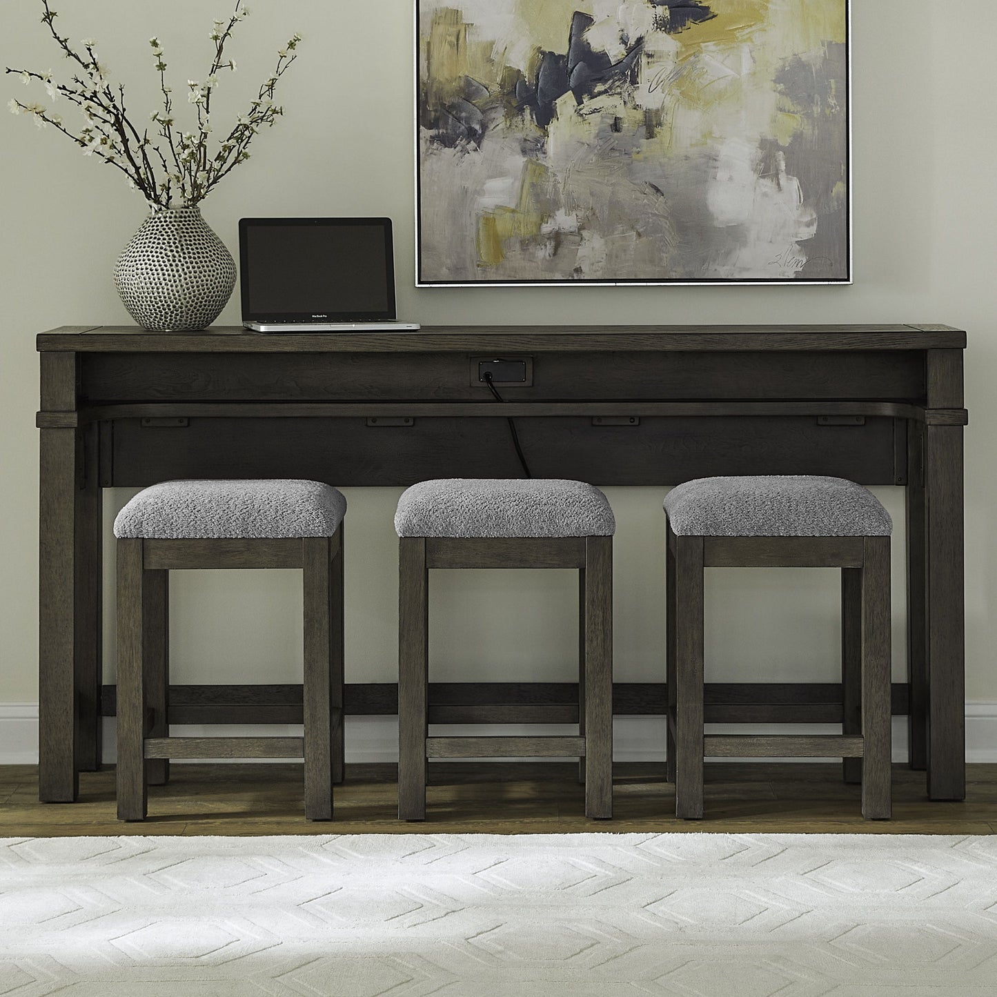 Cascade Falls - 4 Piece Set - Satin Espresso - Hornell Furniture Outlet