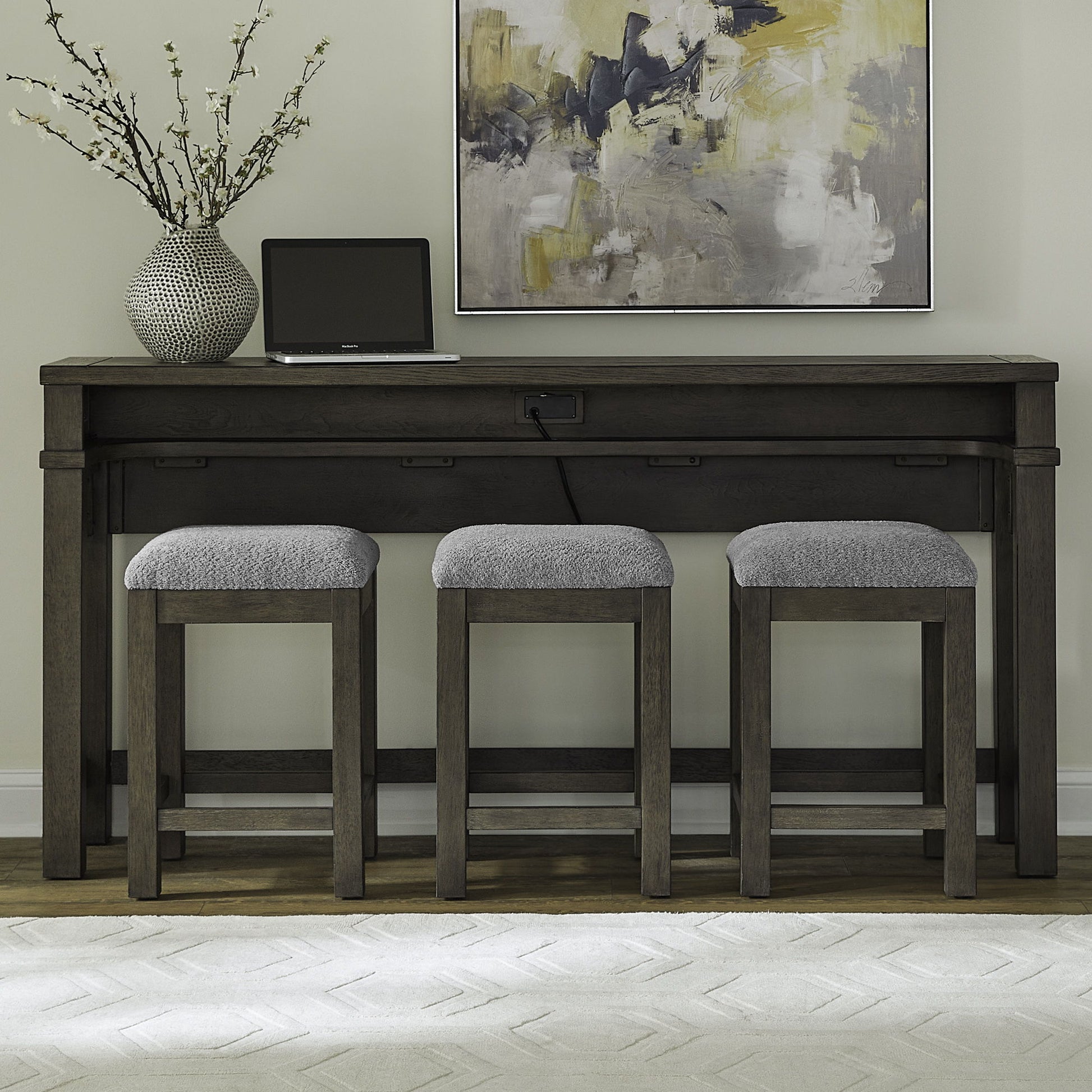Cascade Falls - 4 Piece Set - Satin Espresso - Hornell Furniture Outlet