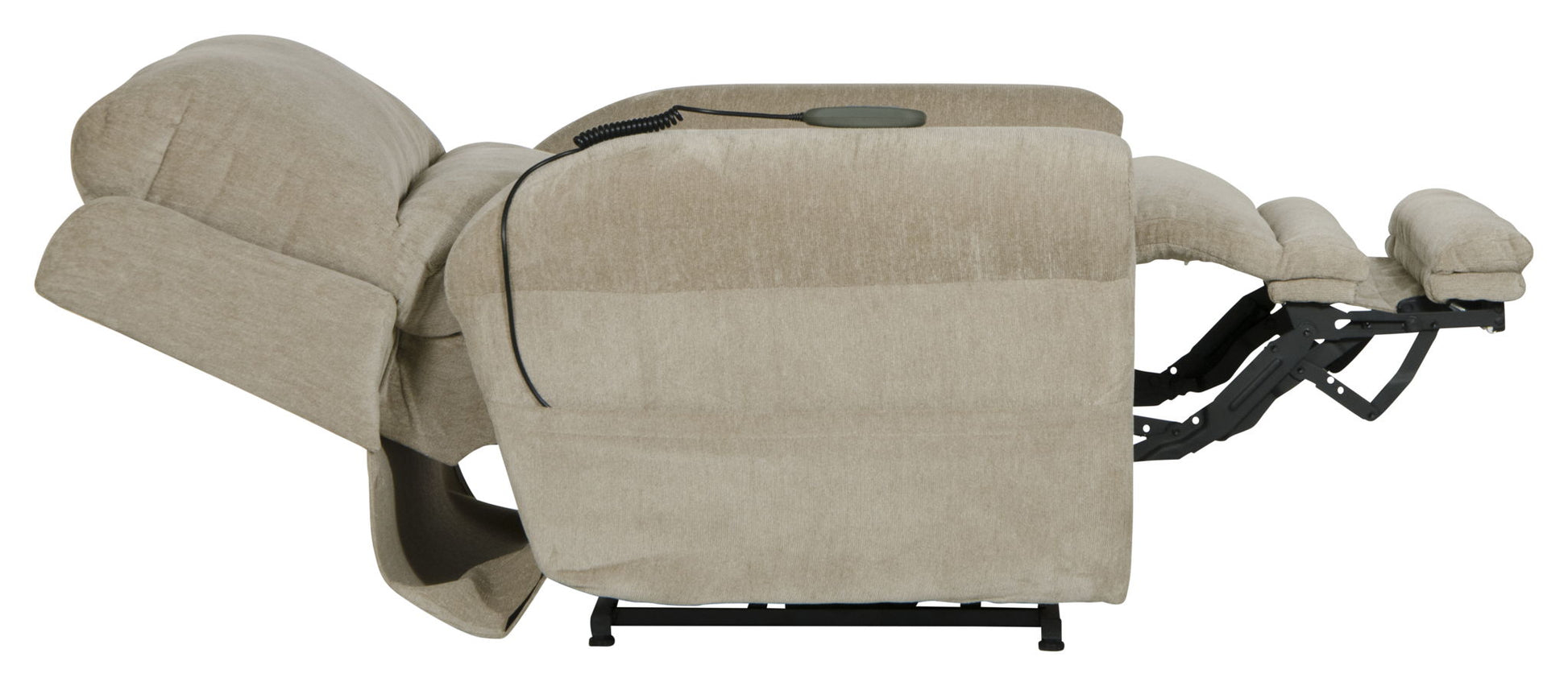 Warner - Power Headrest With Lumbar Power Lay Flat Recliner - Hornell Furniture Outlet