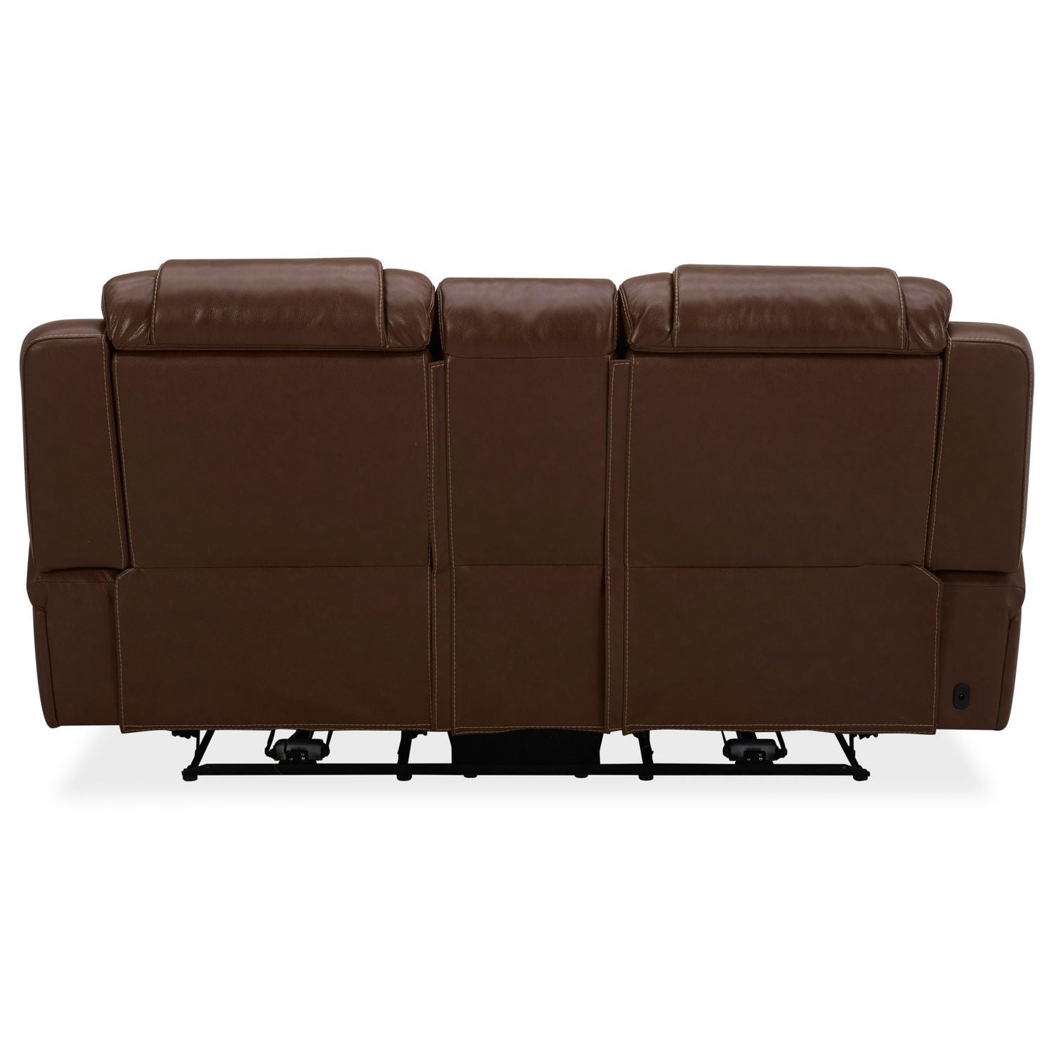 Caswell - Loveseat With Console P2 & ZG - Brown - Hornell Furniture Outlet