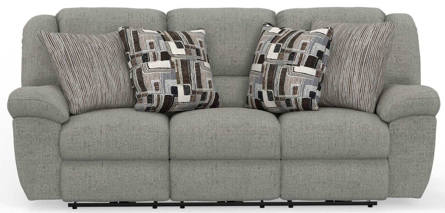 Trifecta - Sofa With 3 Recliners and Drop Down Table - Hornell Furniture Outlet