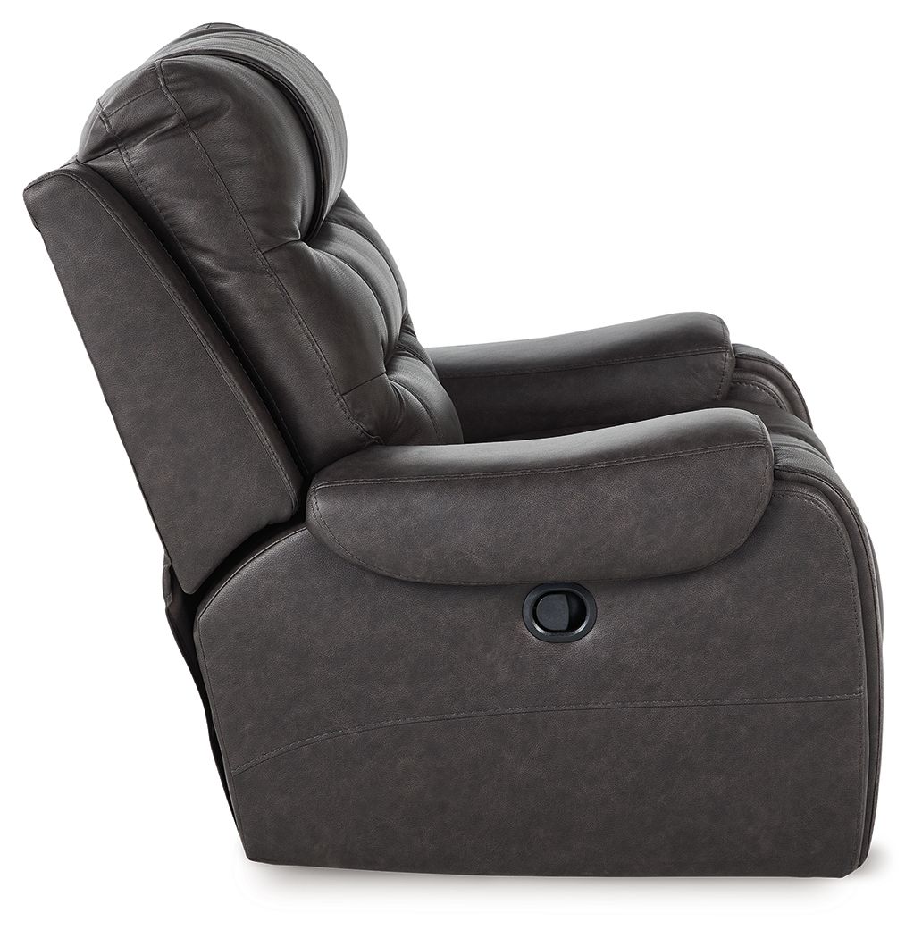 Femley - Smoke - Rocker Recliner - Hornell Furniture Outlet