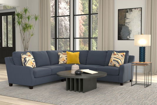 Foley - Sectional With Comfort Coil Seating And 4 Included Accent Pillows - Hornell Furniture Outlet