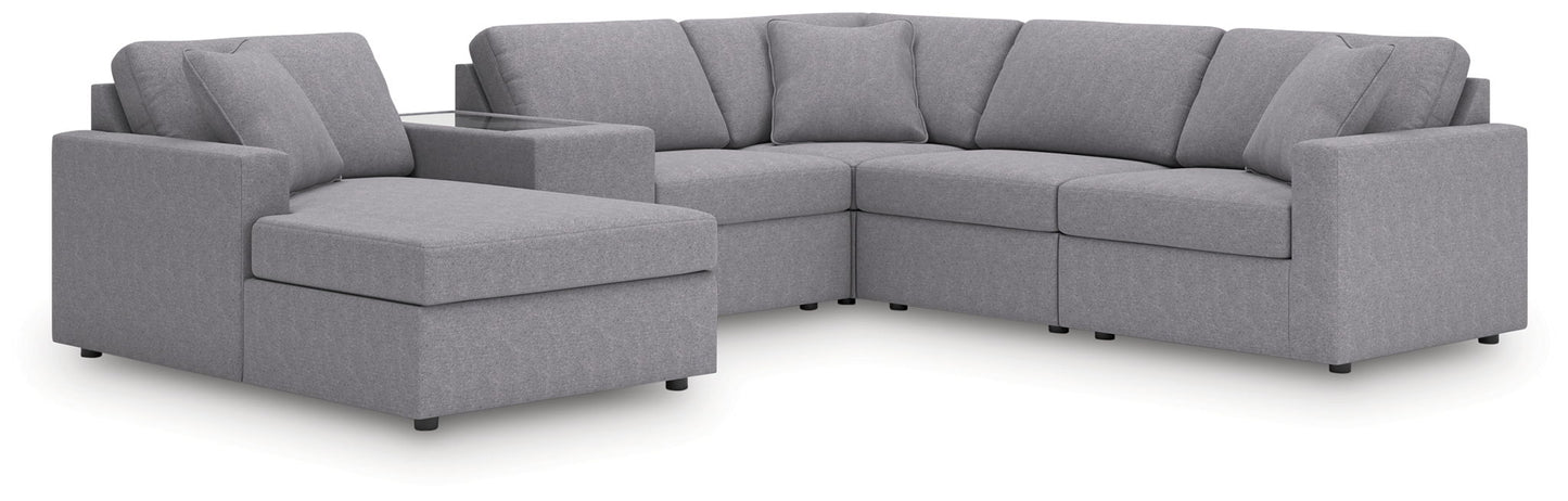 Modmax - Granite - Sectional - Hornell Furniture Outlet