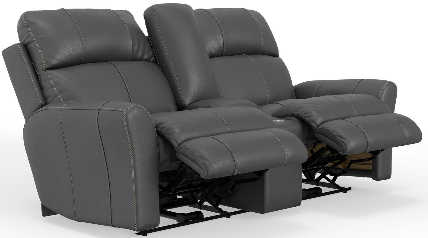 Fredda - Power Recliner Console Loveseat - Hornell Furniture Outlet