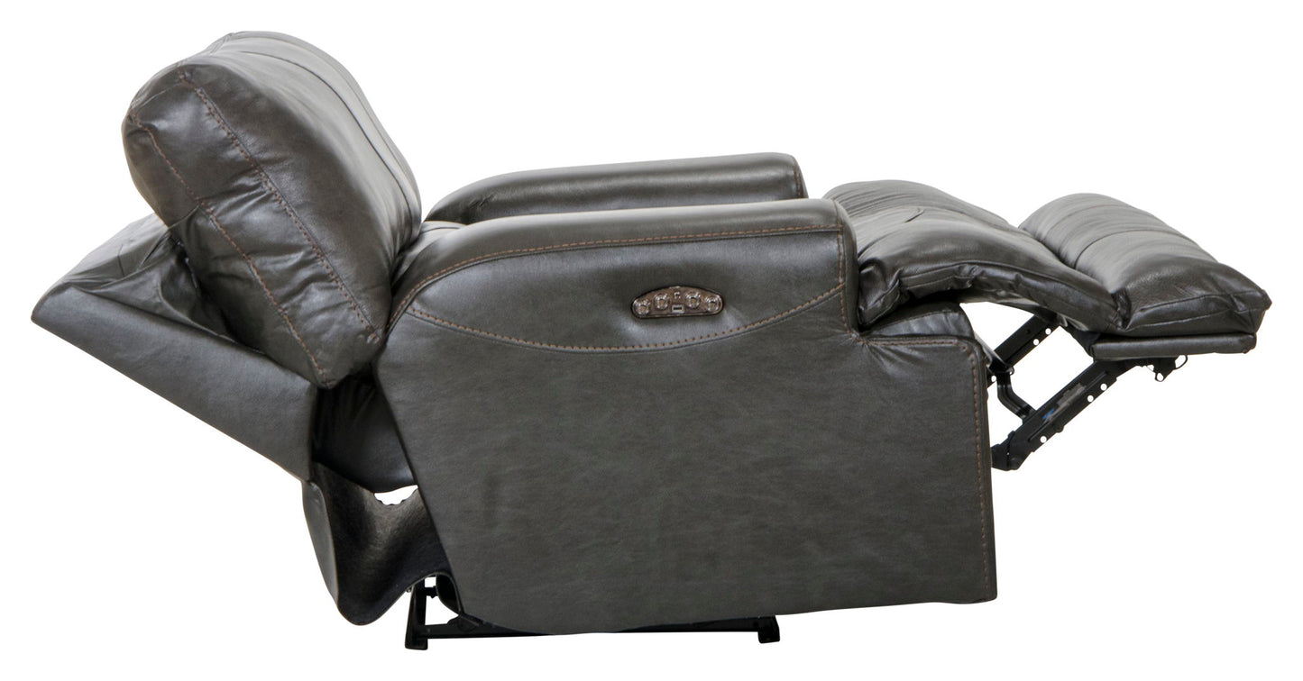 Wembley - Power Headrest Power Lay Flat Recliner - Hornell Furniture Outlet